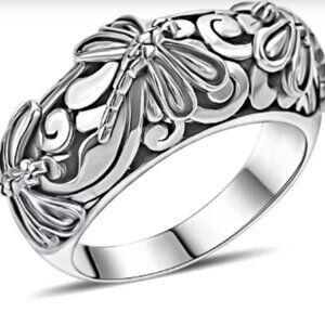 10g Bali Legacy Dragonfly Ring in Sterling Silver